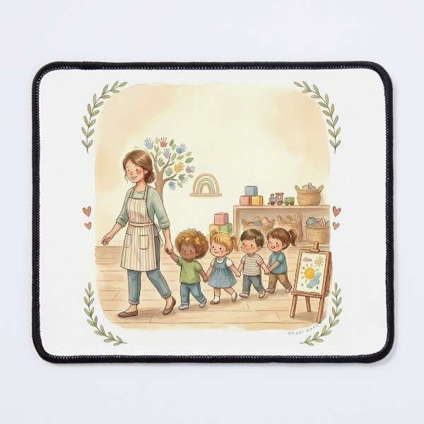 Item preview, THANK YOU TEACHER | Daycare Educator Gift - Cute Nursery Art - No Text designed and sold by QuasiBoss.