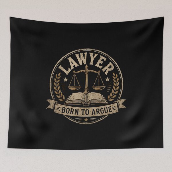 Item preview, Lawyer Born to Argue designed and sold by DemureArtsy.