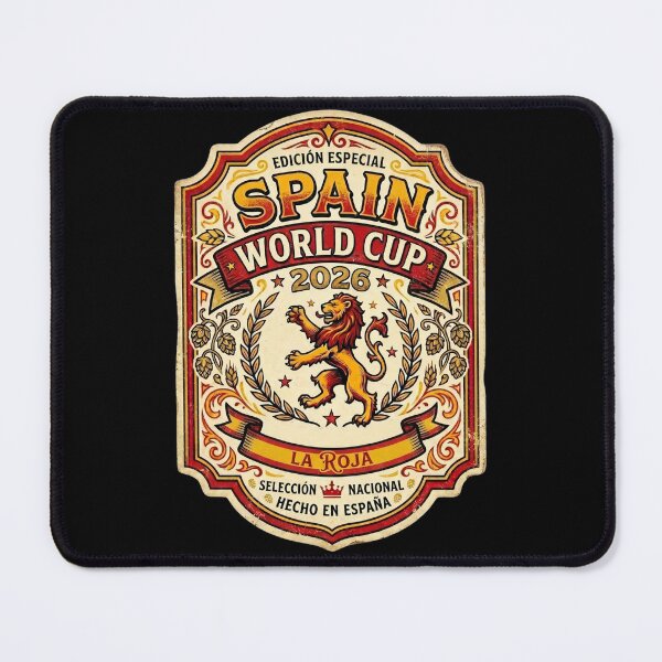 Item preview, Spain World Cup 2026 — Vintage Shield La Roja Retro Style designed and sold by David Mateo ArtWorks.