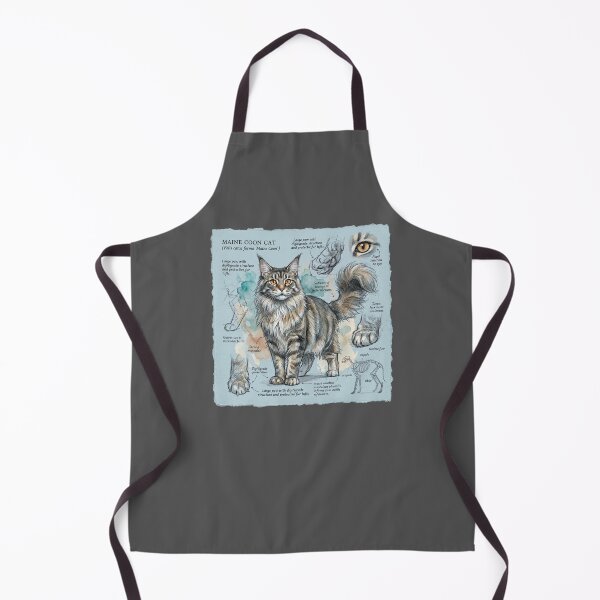 Item preview, Scientific Illustration of a Maine Coon Cat designed and sold by Paolo-Bandal.