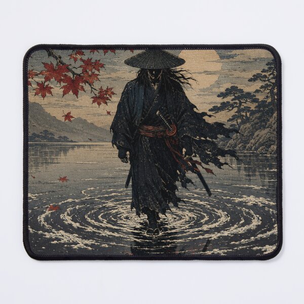 Item preview, Dark Samurai Vengeful Spirit - Vintage Japanese Ukiyo-e Woodblock Print Style designed and sold by bapupa.
