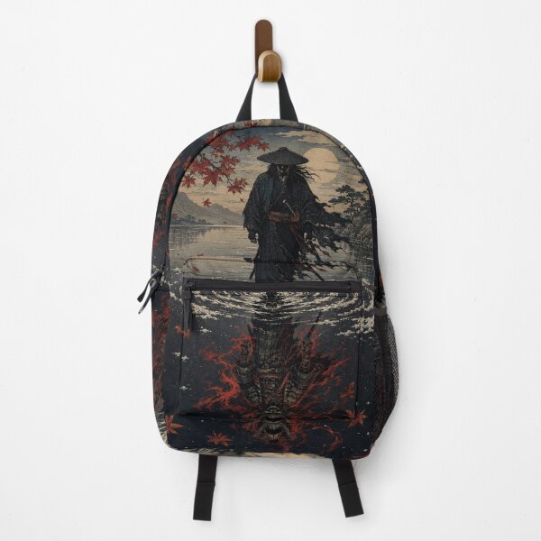 Item preview, Dark Samurai Vengeful Spirit - Vintage Japanese Ukiyo-e Woodblock Print Style designed and sold by bapupa.