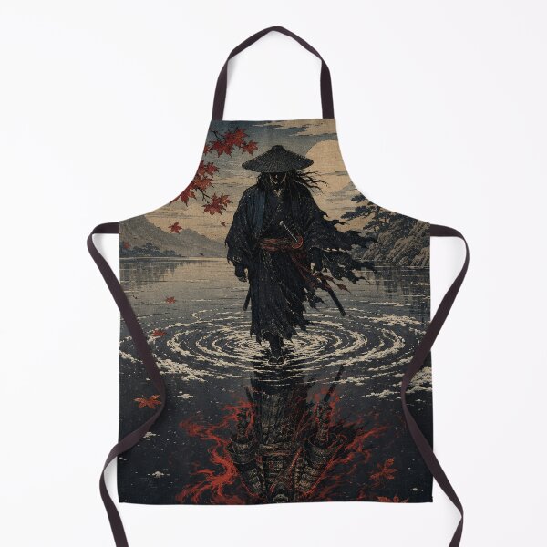 Item preview, Dark Samurai Vengeful Spirit - Vintage Japanese Ukiyo-e Woodblock Print Style designed and sold by bapupa.