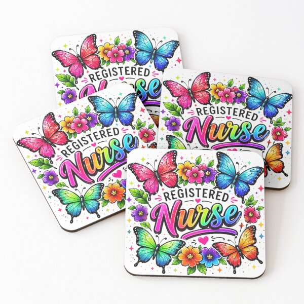 Item preview, Colorful Rainbow Nurse Typography Floral Nursing School Design designed and sold by JacobSneDe.