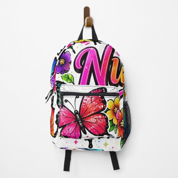 Item preview, Colorful Rainbow Nurse Typography Floral Nursing School Design designed and sold by JacobSneDe.