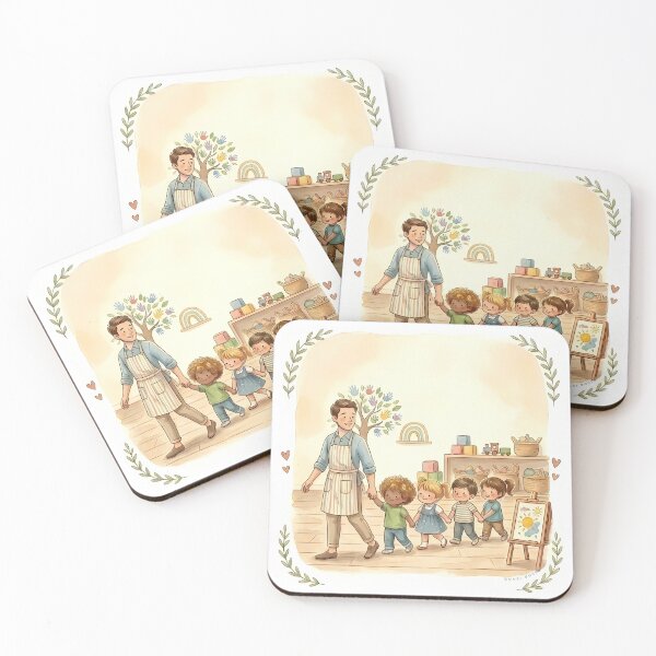 Item preview, THANK YOU TEACHER | Daycare Educator Gift - Cute Nursery Art - No Text designed and sold by QuasiBoss.