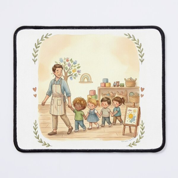 Item preview, THANK YOU TEACHER | Daycare Educator Gift - Cute Nursery Art - No Text designed and sold by QuasiBoss.