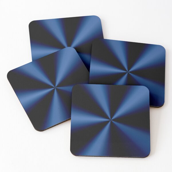 Item preview, Dark Blue Radial Burst Starburst Abstract Rays Pattern designed and sold by IntelliMindDesigns.
