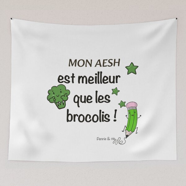 Item preview, My AESH is better than broccoli – funny gift idea to thank my child's AESH designed and sold by Pennie & cie.