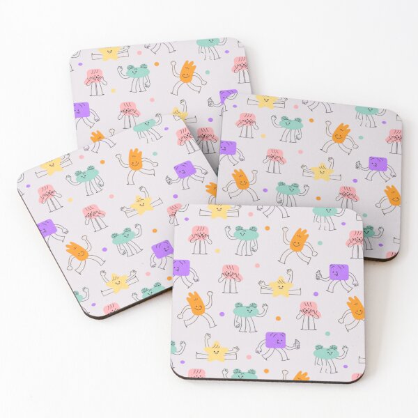 Item preview, Cute Characters Doodle Pattern - Playful Abstract Cartoon Art designed and sold by Rangmanch.