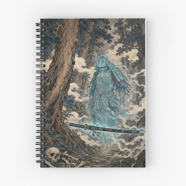 Item preview, Ghost Samurai Spectral Fog - Vintage Japanese Ukiyo-e Woodblock Print Style designed and sold by bapupa.