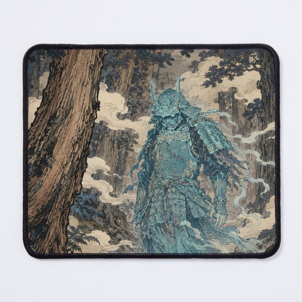 Item preview, Ghost Samurai Spectral Fog - Vintage Japanese Ukiyo-e Woodblock Print Style designed and sold by bapupa.