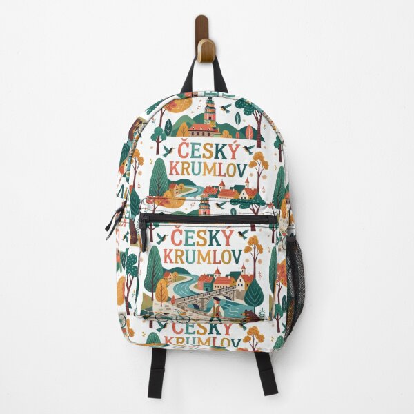 Item preview, Cesky Krumlov Czech Republic Folk Travel Poster designed and sold by Witsprings.