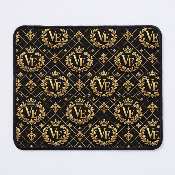 Item preview, Monogram Old Money Black Gold Pattern designed and sold by Ve state official.