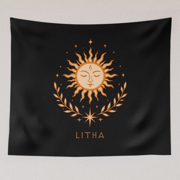 Item preview, Litha Sun Midsummer Celestial Pagan Art designed and sold by Christine Krahl.