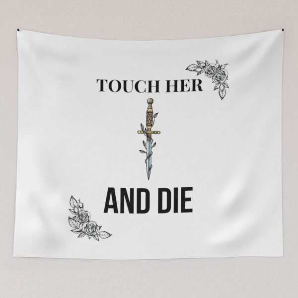 Item preview, Touch Her And Die Dark Romance Booktok Design designed and sold by BookedAndDesign.
