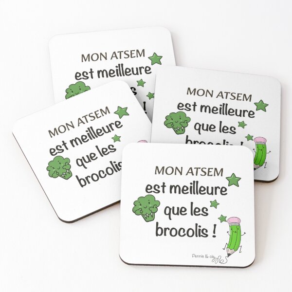 Item preview, My teaching assistant is better than broccoli – a funny gift idea to thank a kindergarten teaching assistant designed and sold by Pennie & cie.
