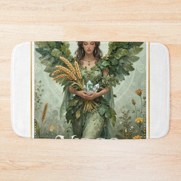 Item preview, Virgo Zodiac Goddess Aesthetic - Nature Angel and Earth Art designed and sold by Atlasoloji.