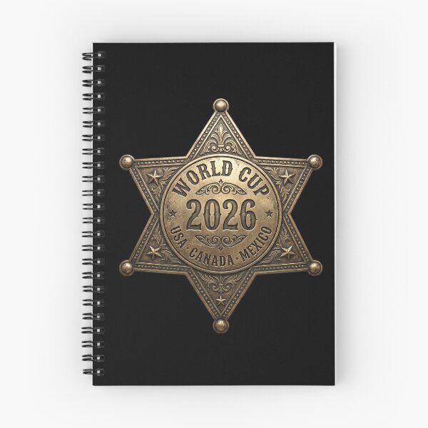 Item preview, World Cup 2026 — Western Sheriff Star USA Canada Mexico Badge designed and sold by David Mateo ArtWorks.