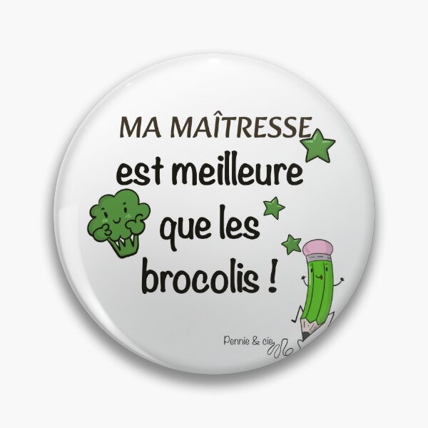 Item preview, My teacher is better than broccoli – funny gift idea for a kindergarten or primary school teacher designed and sold by Pennie & cie.