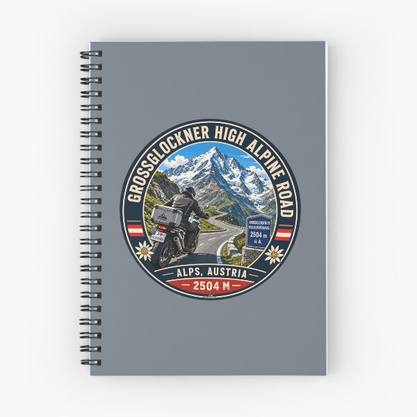 Item preview, Grossglockner High Alpine Road Austria Motorcycle Sticker TShirt 05 designed and sold by OuterShellUK.