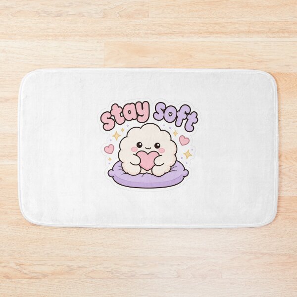 Item preview, Stay Soft Inspirational Aesthetic and Cute Quote Sticker designed and sold by Sticker Sprout.