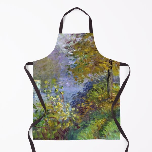 Item preview, Claude Monet Studio Boat Impressionist River Landscape Art designed and sold by TheSoulOfArt.