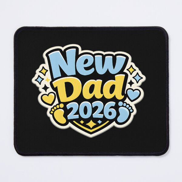 Item preview, New Dad 2026 Baby Footprints First  Fathers Day Gift T-Shirt designed and sold by VaultVibes.