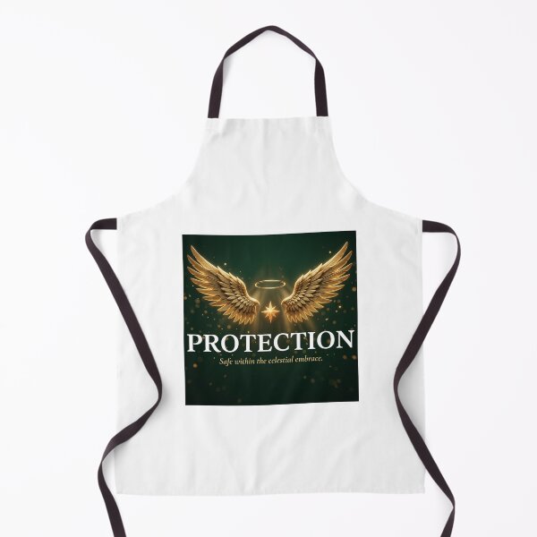 Item preview, Protection – Safe Within the Celestial Embrace Spiritual Typography Design designed and sold by CosmicQuietLab.