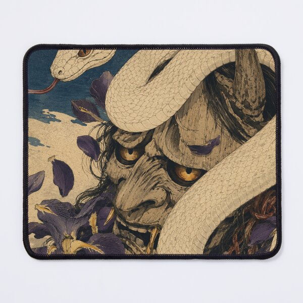 Item preview, Hannya Serpent’s Sorrow - Vintage Japanese Ukiyo-e Woodblock Print Style designed and sold by bapupa.