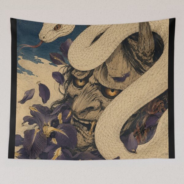 Item preview,  Hannya Serpent’s Sorrow - Vintage Japanese Ukiyo-e Woodblock Print Style designed and sold by bapupa.