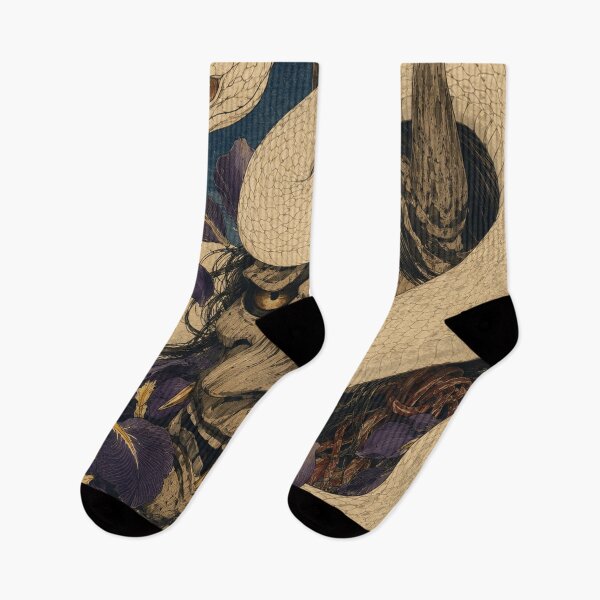 Item preview,  Hannya Serpent’s Sorrow - Vintage Japanese Ukiyo-e Woodblock Print Style designed and sold by bapupa.