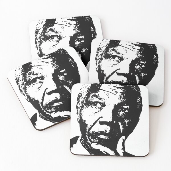 Item preview, Nelson Mandela — Original Ink Portrait Print designed and sold by InkIconics.
