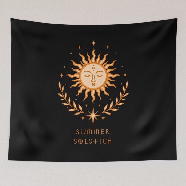 Item preview, Summer Solstice Sun Celestial Boho Art designed and sold by Christine Krahl.