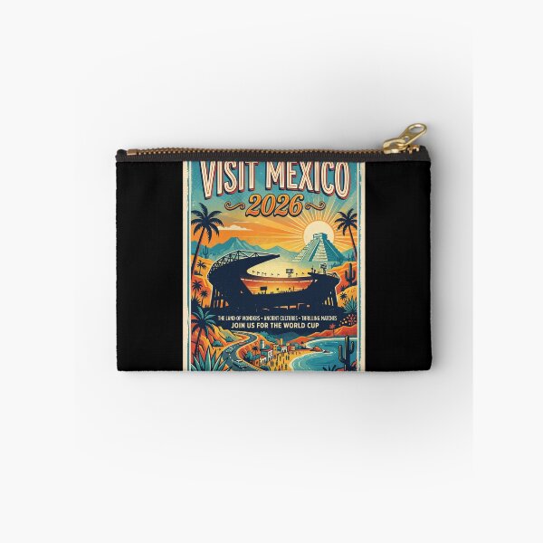Item preview, Visit Mexico 2026 — Vintage Travel Poster World Cup Football designed and sold by David Mateo ArtWorks.