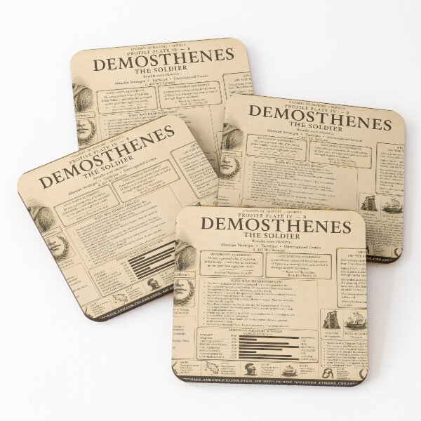 Item preview, Demosthenes. Profile Plate IV-B. The Soldier. Engines of History Series I designed and sold by The Painted Fence.