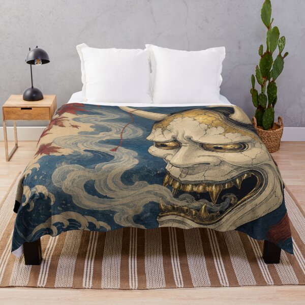 Item preview, Hannya Gilded Scorn - Vintage Japanese Ukiyo-e Woodblock Print Style designed and sold by bapupa.
