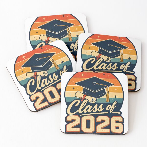 Item preview, Class of 2026 Retro Graduation Sunset T-Shirt designed and sold by VibrantVisionM.