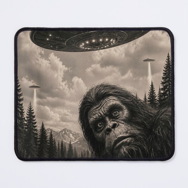 Item preview, Funny Bigfoot Alien UFO Vintage Evidence Photo designed and sold by PmindHalow.