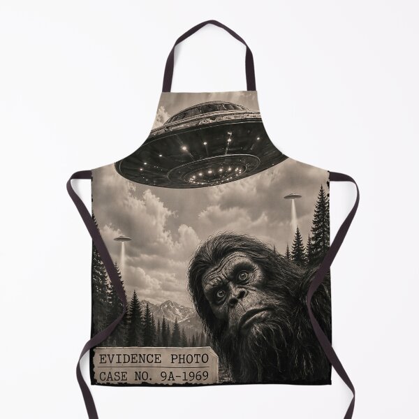 Item preview, Funny Bigfoot Alien UFO Vintage Evidence Photo designed and sold by PmindHalow.