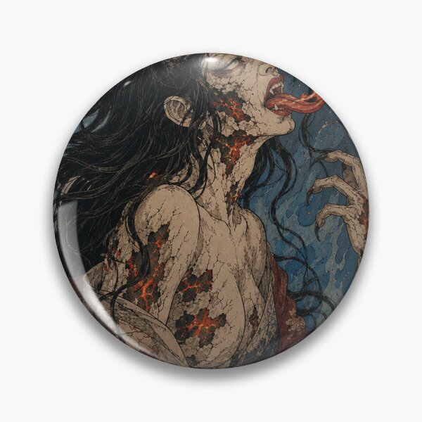 Item preview, Hannya Demon Flame-Born Wrath - Vintage Japanese Ukiyo-e Woodblock Print Style designed and sold by bapupa.