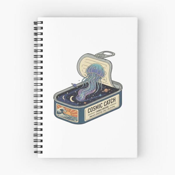 Item preview, Cosmic Catch Tinned Galaxy Jellyfish Surreal Art designed and sold by octozap.