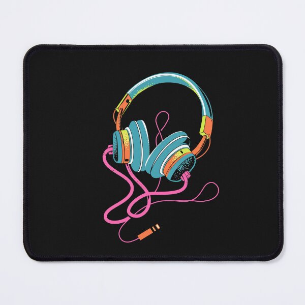 Item preview,  Wired Headphones - Minimalist Y2K Music  designed and sold by RetroWaveArtCo.