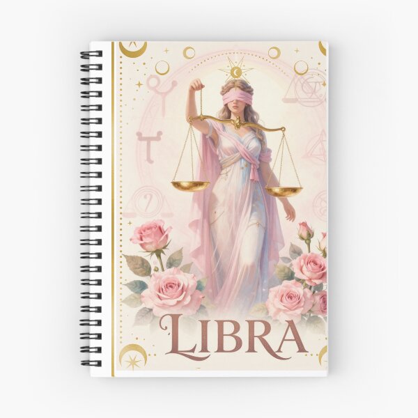 Item preview, Libra Zodiac Goddess Aesthetic - Soft Pink Justice and Roses Art designed and sold by Atlasoloji.