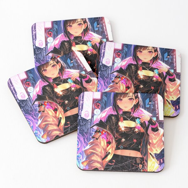 Artikelvorschau, Cyberpunk Waifu Neon Dreams entworfen und verkauft von AnimDream .