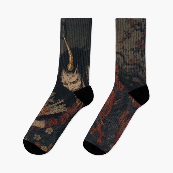 Item preview, Hannya Demon Shadowed Silk - Vintage Japanese Ukiyo-e Woodblock Print Style designed and sold by bapupa.