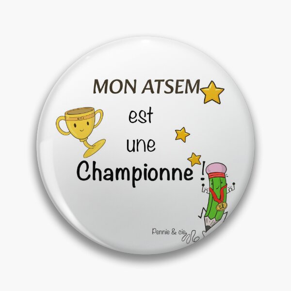 Item preview, My teaching assistant is a champion – a gift idea to thank a kindergarten teaching assistant designed and sold by Pennie & cie.