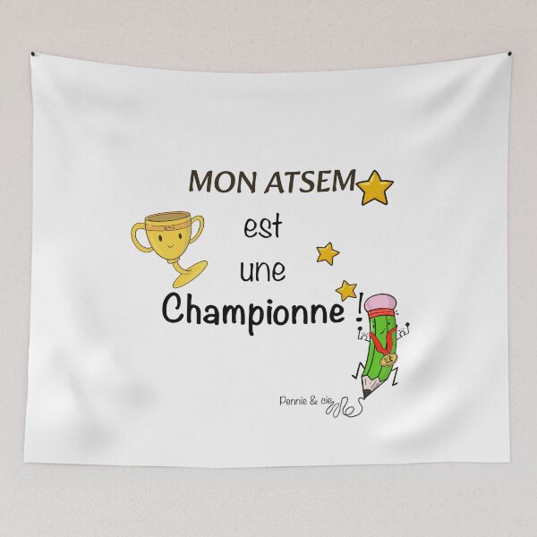 Item preview, My teaching assistant is a champion – a gift idea to thank a kindergarten teaching assistant designed and sold by Pennie & cie.