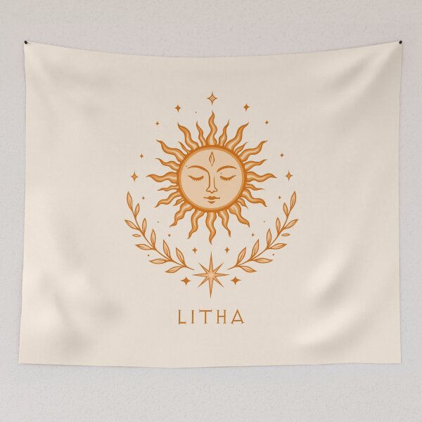 Item preview, Litha Sun Midsummer Celestial Pagan Art designed and sold by Christine Krahl.