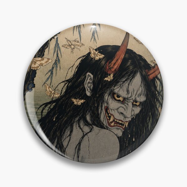 Item preview, Hannya Demon Swamp Spirit - Vintage Japanese Ukiyo-e Woodblock Print Style designed and sold by bapupa.